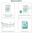thumbnail image 6 of True Luxury Pure Heavy Rich Pima Cotton 4-Piece Bed Sheets Set Emperor Size Fits mattresses Upto 16-20” deep Pocket – Sateen Weave (Stripe, Sage Green), 6 of 8