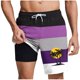 thumbnail image 1 of Pantalones Cortos Casuales para Hombre Imprimir con Bolsillos Pantalones de Playa de Cintura Elástica, Pantalones Cortos de Cintura Elástica para Hombre, 1 of 5