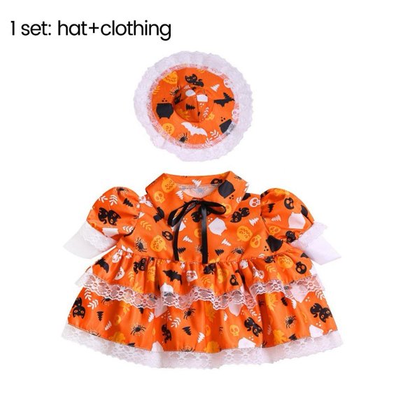 Halloween Lawn Goose Outfit Dress And Bonnet For 23 Inch Statues