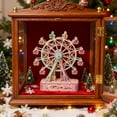 thumbnail image 4 of Christmas Wooden Ferris Wheel Music Box DIY Puzzle Nostalgic Carnival Ride, Creative Gift for Adults & Teens, 4 of 8