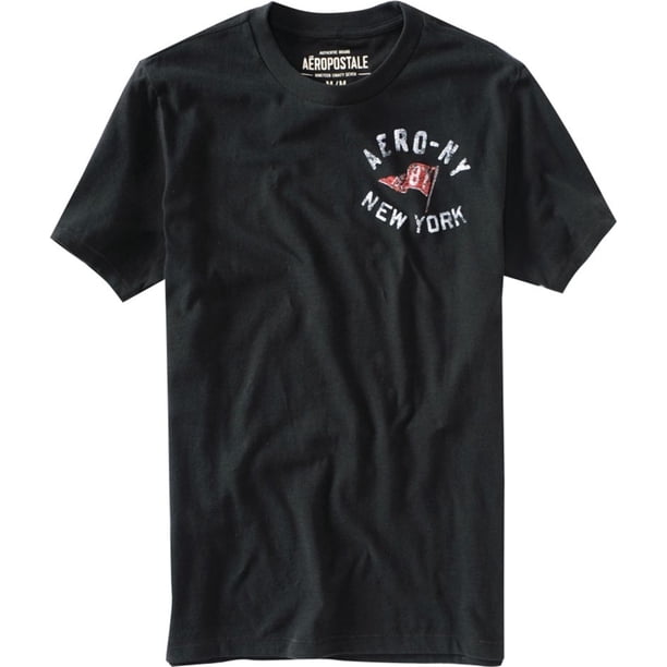 Aeropostale - Camiseta gráfica para hombre Flyers Vs Tigers, color negro, grande