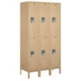 thumbnail image 2 of Salsbury  15 in. x 6 ft. x 15 in. 3 Wide Double Tier Standard Metal Locker - Blue - Assembled, 2 of 3