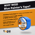 thumbnail image 3 of WOD Tape Blue Painters Tape 1.88 in x yd. Made in USA, 3 of 8