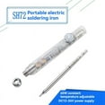 thumbnail image 2 of Soldador eléctrico de 65 W con temperatura ajustable y puntas de hierro intercambiables para cualquier aficionado a la afición, 2 of 6