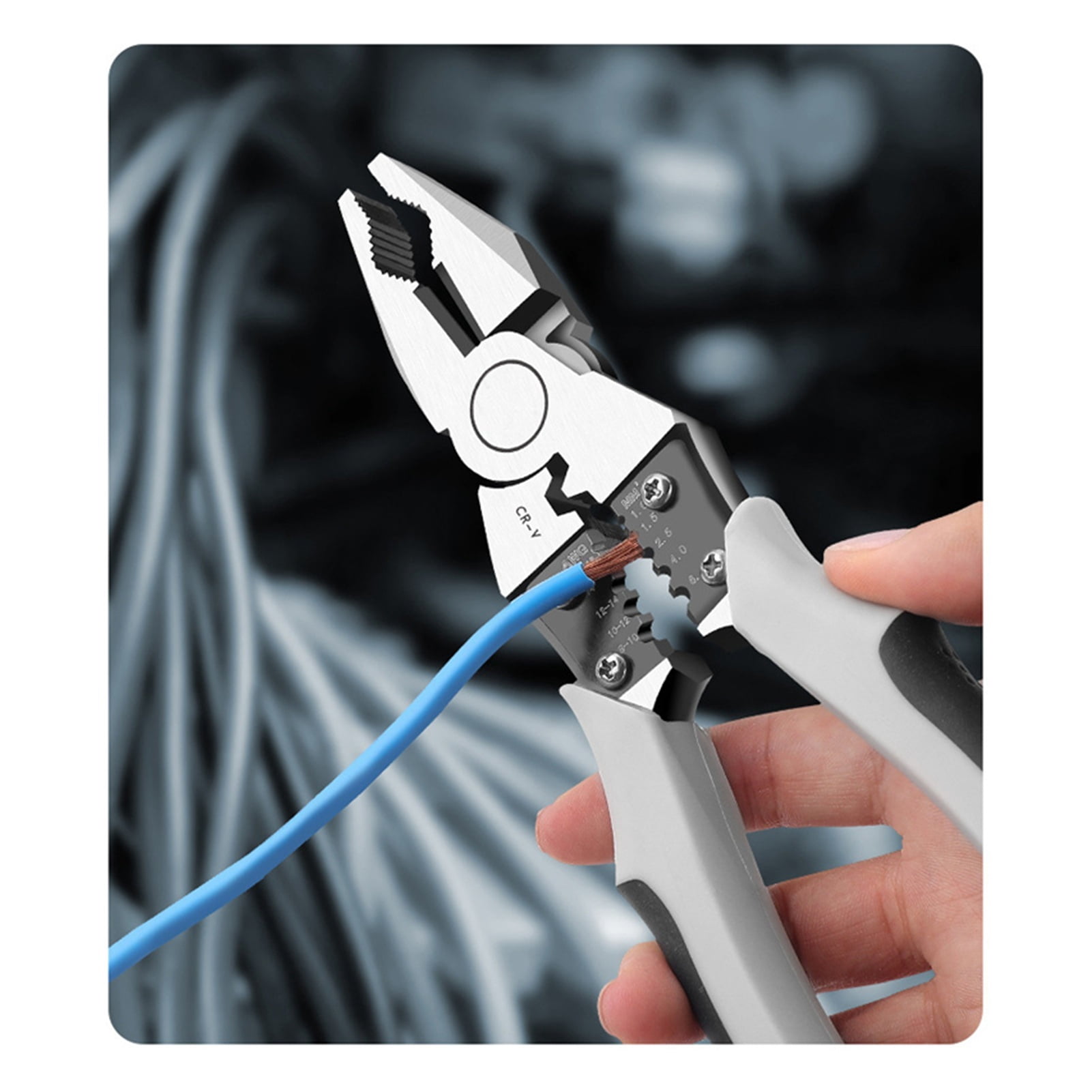 7 Inch Multifunction Pliers Set Combination Pliers Stripper/Crimper/Cutter Heavy Duty Wire Pliers Diagonal Pliers Hand Tools ,Durability That Lasts