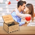 thumbnail image 3 of Cajas de música de madera, caja musical de sol de madera vintage grabada con láser, regalos para cumpleaños/Navidad/Día de San Valentín, 3 of 8