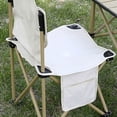 thumbnail image 4 of Outdoor Camping Chair, Foldable Lightweight Design, Metal Frame Construction, Comfortable Curved Backrest, Non-Slip Foot Caps, Portable Seat for Fishing, Picnics, Beach, Outdoor Events, 4 of 5