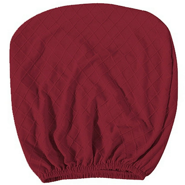 Naiovety Paquete de 2 fundas de respaldo de tipo dividido, fundas para sillas de oficina, sillas giratorias desmontables y estirables, funda para sillas Decoración del hogar Vino rojo Naiovety HA011225-05