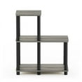 thumbnail image 4 of Furinno 18.9 W x 9.4 D x 19.5 H 3-Shelf Decorative Shelf, French Oak Gray and Black, 4 of 5