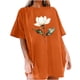thumbnail image 1 of Camisetas de Manga Corta para las Mujeres Impresión Floral Cuello Redondo Gota Hombro Manga Superior Moda Casual para Verano Camisetas de Manga Corta para las Mujeres, 1 of 7