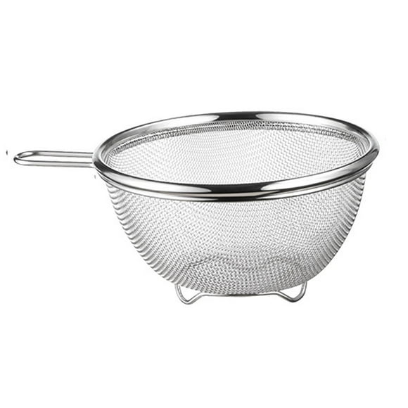 Cesta coladora de acero inoxidable, colador de malla fina de acero inoxidable, utensilios de cocina, escurridor de frutas para el hogar y la cocina Pequeño