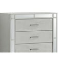 thumbnail image 4 of Passion Furniture Madison Silver Champagne 5-Drawer Chest of Drawers (33 in. L X 17 in. W X 49 in. H), 4 of 8