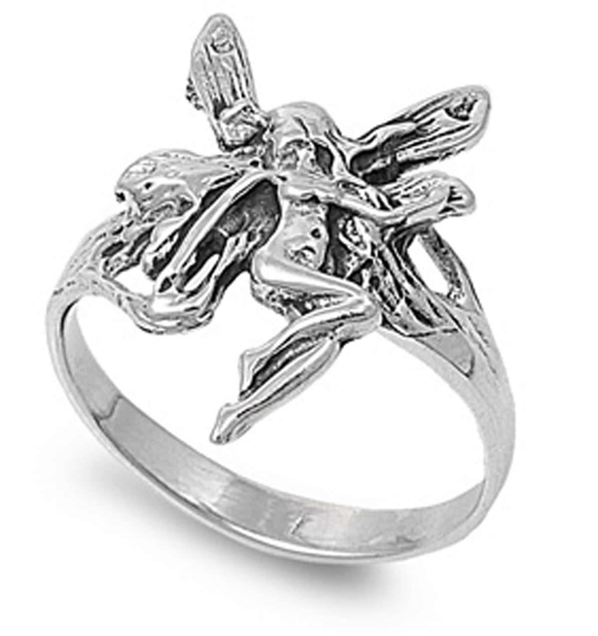 Sterling Silver Bright Women's Fairy Ring (Sizes 412) (Ring Size 11)