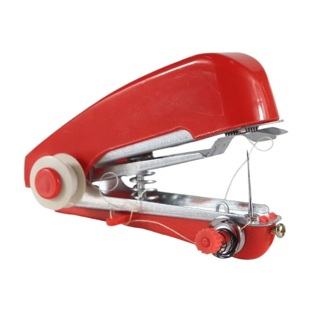 Mini máquina de coser compacta Toystoory para aprendizaje infantil color rojo