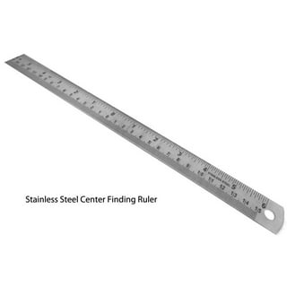 Stainless Steel Ruler 12 Inch + 6 Inch Metal Rulers
