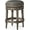 Reclaimed Oak Finish with Ronan Stone, variant on Maven Lane Pullman Backless Counter Stool in Reclaimed Oak Finish w/ Ash Grey Fabric Upholstery
