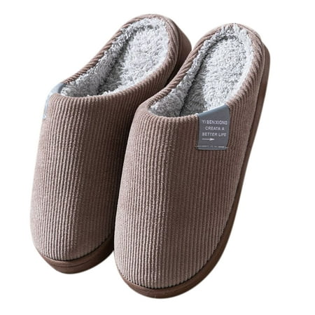 

None Men s Robe And Slippers Set Flop Plush For Men Slippers House Slip Shoes Slippers Mens Warm Soft On Flip Men s slipper