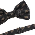thumbnail image 2 of Men's Black Anaheim Ducks Repeat Bow Tie, 2 of 2