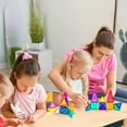 thumbnail image 6 of PicassoTiles Mini Magnetic Tiles for Kids – 13PCS STEM Construction Building Blocks Travel Toy Set, 6 of 9