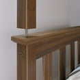 thumbnail image 5 of Max & Lily Twin over Twin Bunk Bed for Kids, Solid Wood Bunk Beds with Ladder, Walnut, 5 of 13