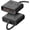 Black, variant on ORICO Power Brick, 25W GaN Power Strip, 8 in 1 Extension Cord with 4 AC Outlets and 2 USB-A and 2 USB-C Ports, 5ft Flat Plug White Outlet Extender for Home/Dorm/Travel-Blue (1 PCS)