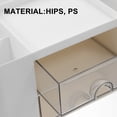 thumbnail image 2 of NIYANGLE Desktop Double Layer Drawer Organizer Office Desk White HIPS 1Set for Women, 2 of 8
