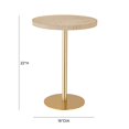 thumbnail image 5 of TOV Furniture Fiona Stone Gold Round Side Table, 5 of 5