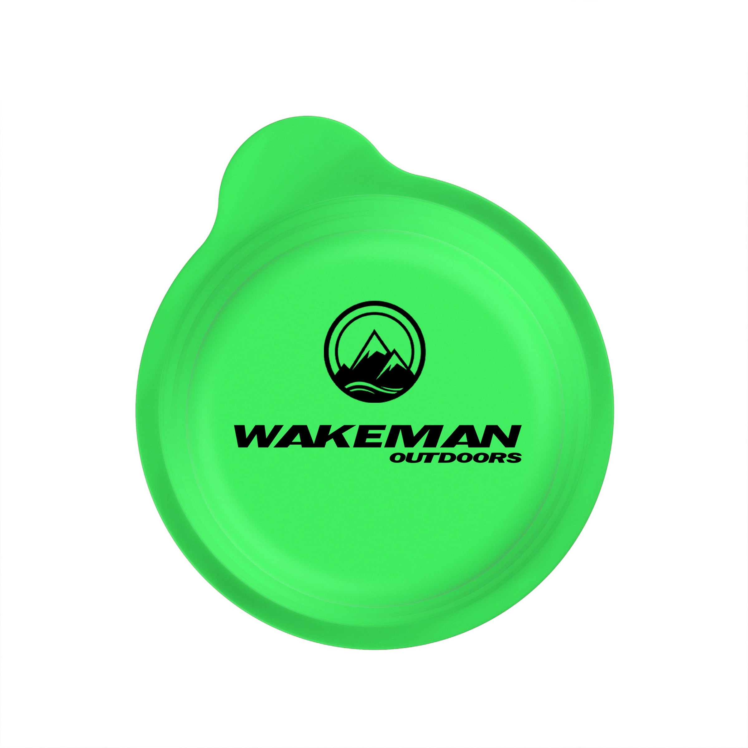 Collapsible Bowls with Lids- BPA Free Silicone, Reusable Hot or Cold Food Bowl for Camping, Travel, Hiking, More by Wakeman Outdoors (2 Pack, Green)
