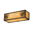 thumbnail image 6 of Meyda Tiffany 161521 Winter Pine 2 Light 5" Tall Wall Sconce - Brown, 6 of 6