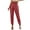Burgundy, variant on Women's Sequin Jogger Pants Elastic Waist Casual Sparkly Glitter Bling Yoga Pants Slim Leg Leggings Party Night Club Wear Green