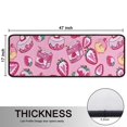thumbnail image 5 of Kitchen Rugs Sets Of 2,Strawberry Plants Fruit Dessert Milk Pink Pattern Anti Fatigue Kitchen Mat Rugs Non Slip Washable,Decorative Kitchen Floor Mats for Kitchen,Sink,Laundry,17"x47"+17"x47", 5 of 5