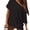 Black, variant on Czanzd Women's Oversized off-shoulder T-Shirt,Black,S