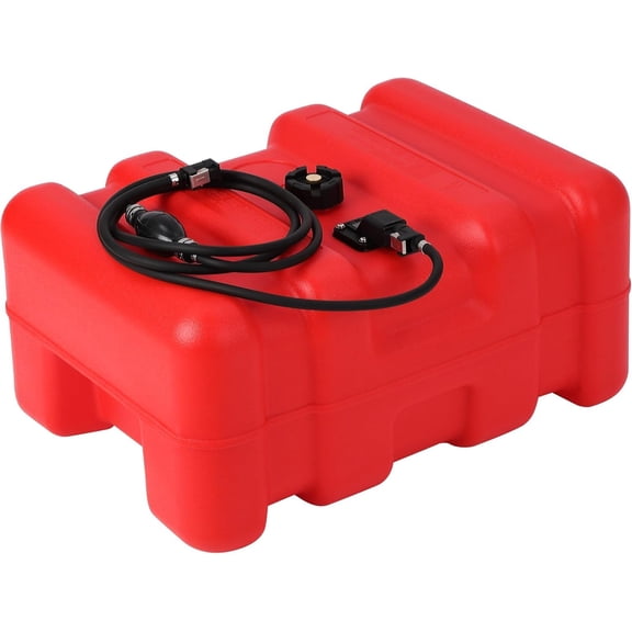 14.5 Gallon 55L Marine Fuel Tank, HDPE Portable Boat Gas Tank with 117.6 in Fuel Hose, Vent Cap and Handle