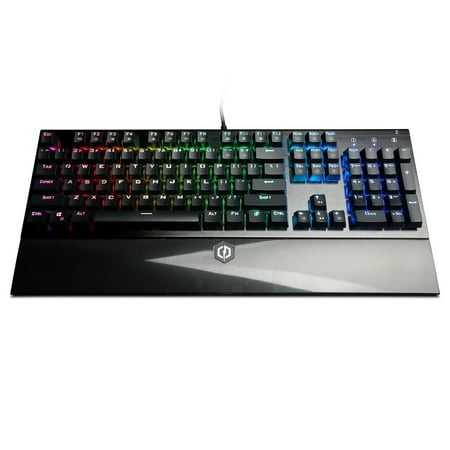 CyberPowerPC - Skorpion K2 Full-size Wired Mechanical Kontact Blue Switch Keyboard with Back Lighting - Black