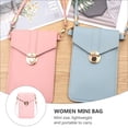 thumbnail image 4 of 1pc Retro PU mujeres monedero teléfono Mini bolsa cruzada bolso de hombro regalo, 4 of 5