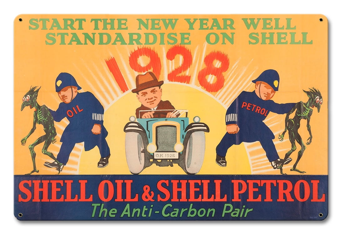 Shell Oil Petrol Fight Carbon Anti-Carbon Pair “Made in the USA with ...