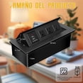 thumbnail image 5 of Testpoty Enchufe de Escritorio Oculto, Tira de Alimentación Empotrada para Muebles de Escritorio con, 5 of 5