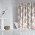 thumbnail image 3 of Waterproof Pioneer Shower Curtain 84x72 Inch Polyester Unique Colorful Floral Shower Curtain for Bathroom Hotel Home Decor with 12 Plastic Hooks, 3 of 5