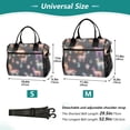 thumbnail image 4 of FORMRS Insulated Lunch Bag Unisex Large Capacity with Shoulder Strap, Neon Llamas Pattern, 4 of 6