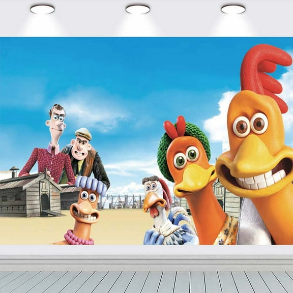 Chicken run Taspestry Poster Banner Backdrop Background Wall Decor Party Supplies
