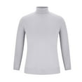 thumbnail image 6 of ZCFZJW Men's Turtleneck Slim Fit Lightweight Pullover Tops Casual Long Sleeve Solid Color Knitted Sweaters L, 6 of 7