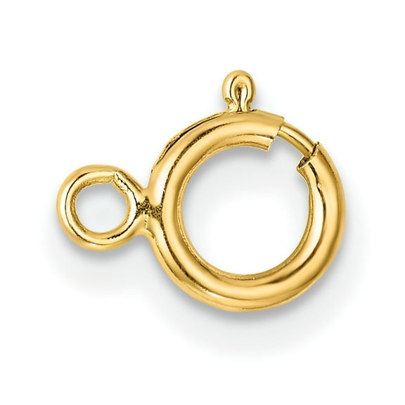 14K Gold Spring Ring Clasp (4.50Mm To 6.00Mm)