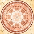 thumbnail image 2 of Villa, Milli 20x20 Gold Ornate Wood Framed with Double Matting Museum Art Print Titled - Medallion Plate Boho Style, 2 of 4