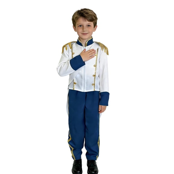 SJLDQY Carnival Toddler Boys Prince Dress Up Elegant Tops Pants Outfits Party Stage Performance Clothes Set