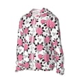 thumbnail image 2 of Fotbe Rose Flowers Men's Women's UPF 50+ Sun Protection Jacket Hooded Cooling Shirt with Pockets Hiking Outdoor Performance-Medium, 2 of 8