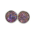 thumbnail image 2 of Jumpingount Pendientes Gotas para los oídos de acero inoxidable Galvanoplastia fina Superficie lisa Ligero Pendientes Magnífico regalo para boda Ropa, zapatos y accesorios Miscelánea Negro Púrpura Jumpingount AP009493-05B, 2 of 6