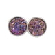 thumbnail image 1 of Pendientes Gotas Qarigey de acero inoxidable Galvanoplastia fina Superficie lisa Ligero Negro Púrpura, 1 of 6