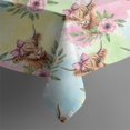 thumbnail image 5 of Colorful Highland Cow Flower Pattern Square Tablecloth,Waterproof Square Table Cover,Wipeable Spillproof Washable Table Cover for Home Kitchen Party Decor 42"X42"(107x107cm), 5 of 6
