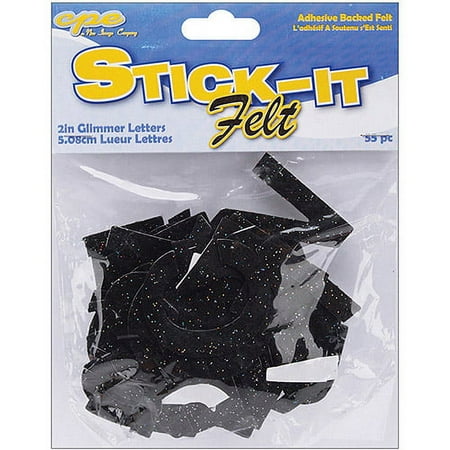 Stick It Felt 2" Numbers & Letters, 55/pkg