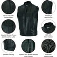 thumbnail image 4 of Dream Apparel Men's Leather Motorcycle Vest SOA Biker Club Vest For Riding, 4 of 8